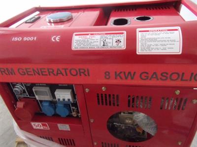 Gruppo Elettrogeno nuovo diesel 8 kilowatt trifase
