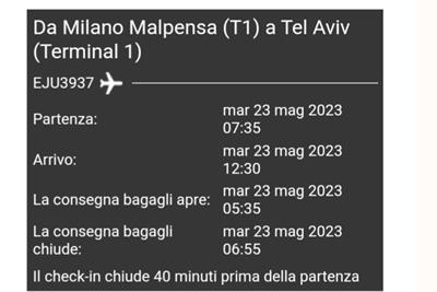 MXP - Tel aviv