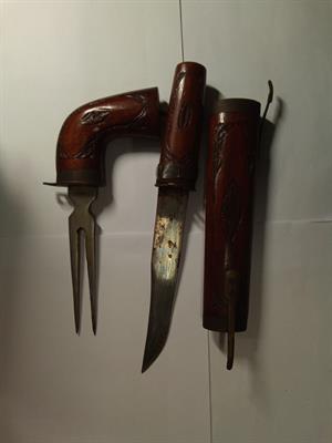 Pistola in legno lavorato (vintage)