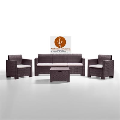 Set Completo Divano Poltrone Tavolino Bar Ristorante 9068