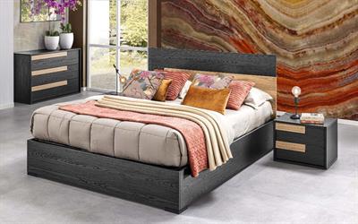 Letto Matrimoniale Contenitore MC Erika, colore nero - Foto 3