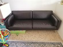 Divano Sater ikea in similpelle marrone