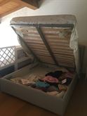 Letto contenitore in ecopelle
