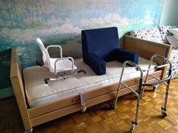 Letto ortopedico elettrico completo di materasso