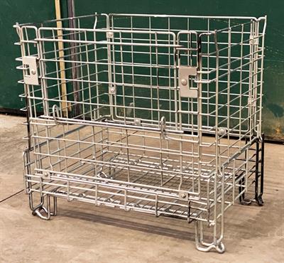 Ceste o cestoni in filo metallico zincati usati mezzo modulo