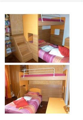 Cameretta/camera per 2 bambini con letto a castello