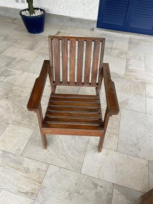 Divano 3 posti unopiù in teak + 2 poltrone + tavolino basso - Anteprima 1