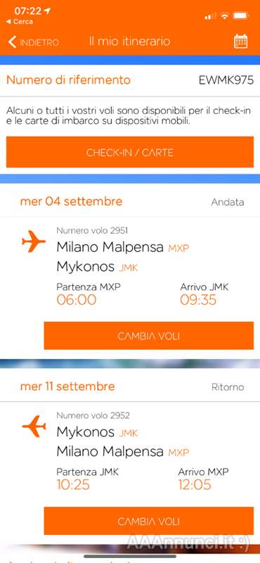 Biglietti per mykonos