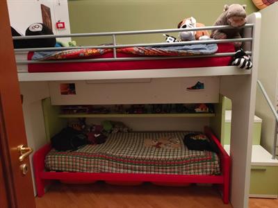 Letto con soppalco