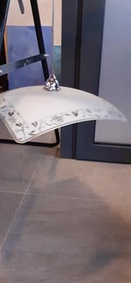 Lampadario a soffitto quadrato 40 cm.