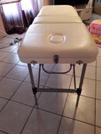 Lettino massaggi bianco con custodia