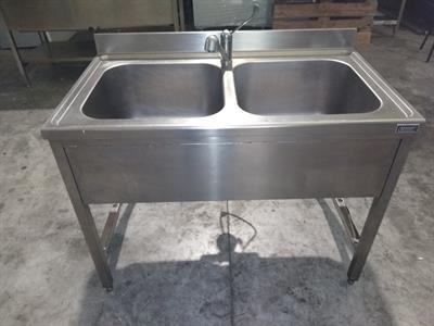 Lavello due vasche inox usato