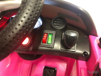 Auto macchina elettrica Gtr rosa metallizzata, modello Mercedes GTR - Foto 6