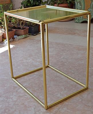 Coppia di tavolini o comodini in ottone R.Rega