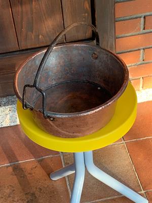 Paiolo piccolo in rame antico