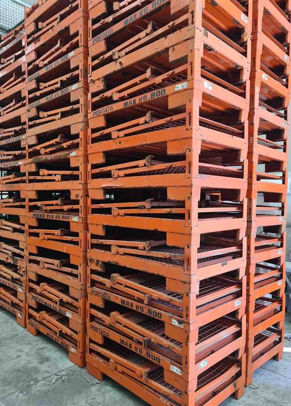 Cassoni contenitori metallici abbattibili usati - Foto 7