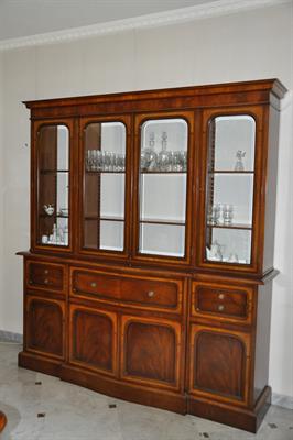 Vetrina credenza massello piuma di mogano