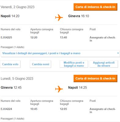 Ginevra - Napoli - 5 Giugno
