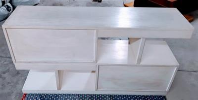 Mobile in legno modernariato anni 70 colore bianco - Foto 5