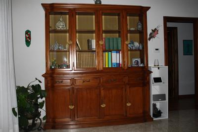 Libreria noce massello