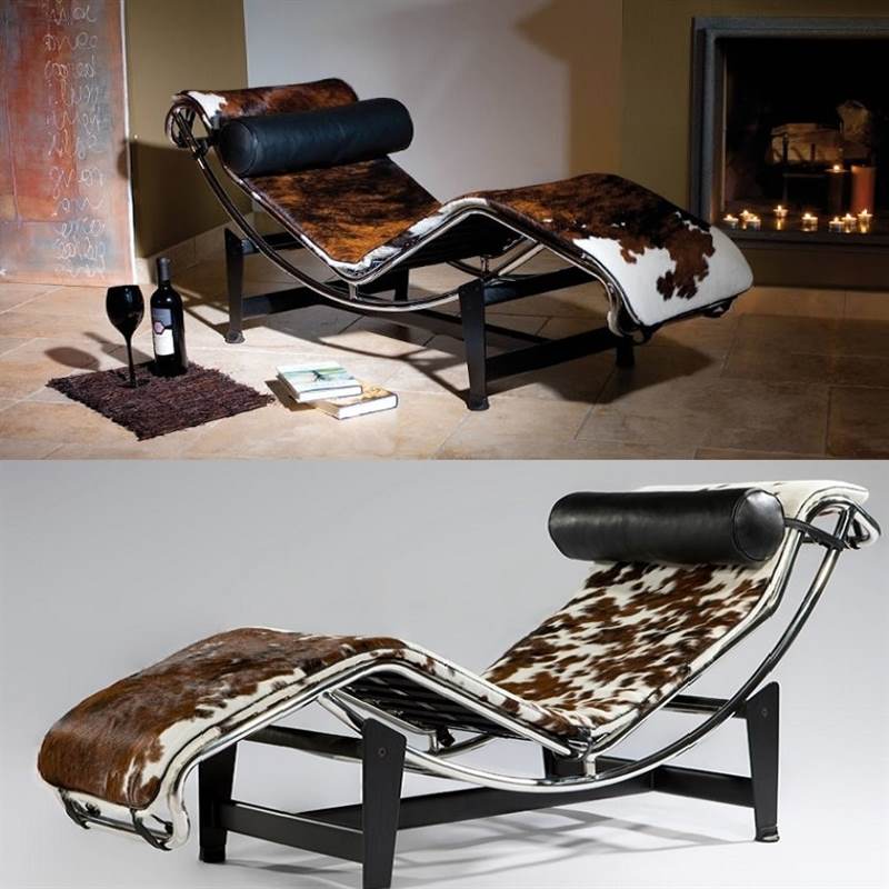 Chaise Longue LC4 Pony, in legno massello