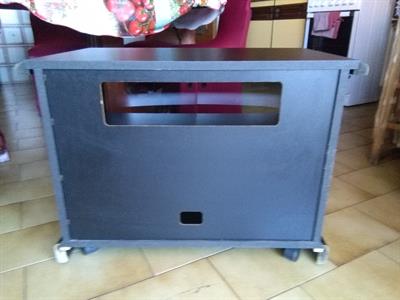 Mobile porta-televisore con rotelle, colore nero, ottimo stato - Foto 3