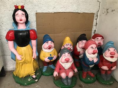 Nani da giardino con Biancaneve