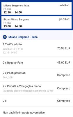 Voli andata e ritorno IBIZA - Foto 2