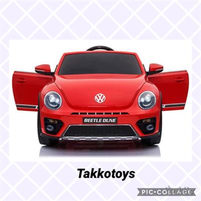 Auto macchina elettrica new beetle 2 posti ROSSO